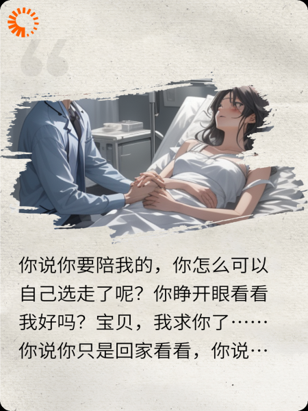 他说要陪我一辈子，然后吞了一瓶安眠药
