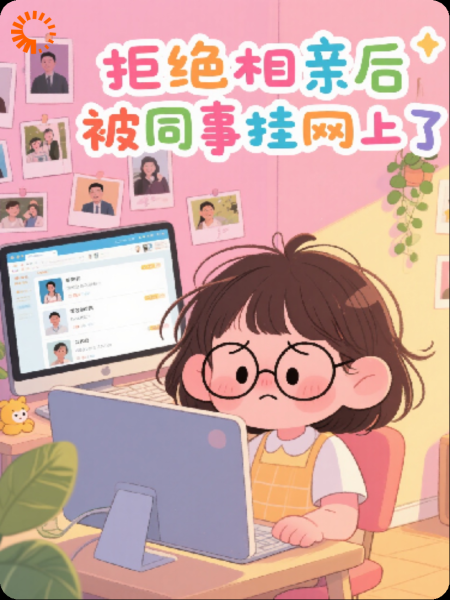 拒绝相亲后被同事挂网上了