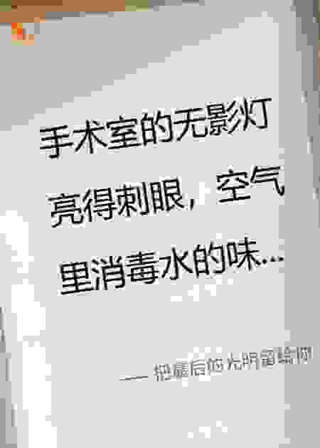 把最后的光明留给你