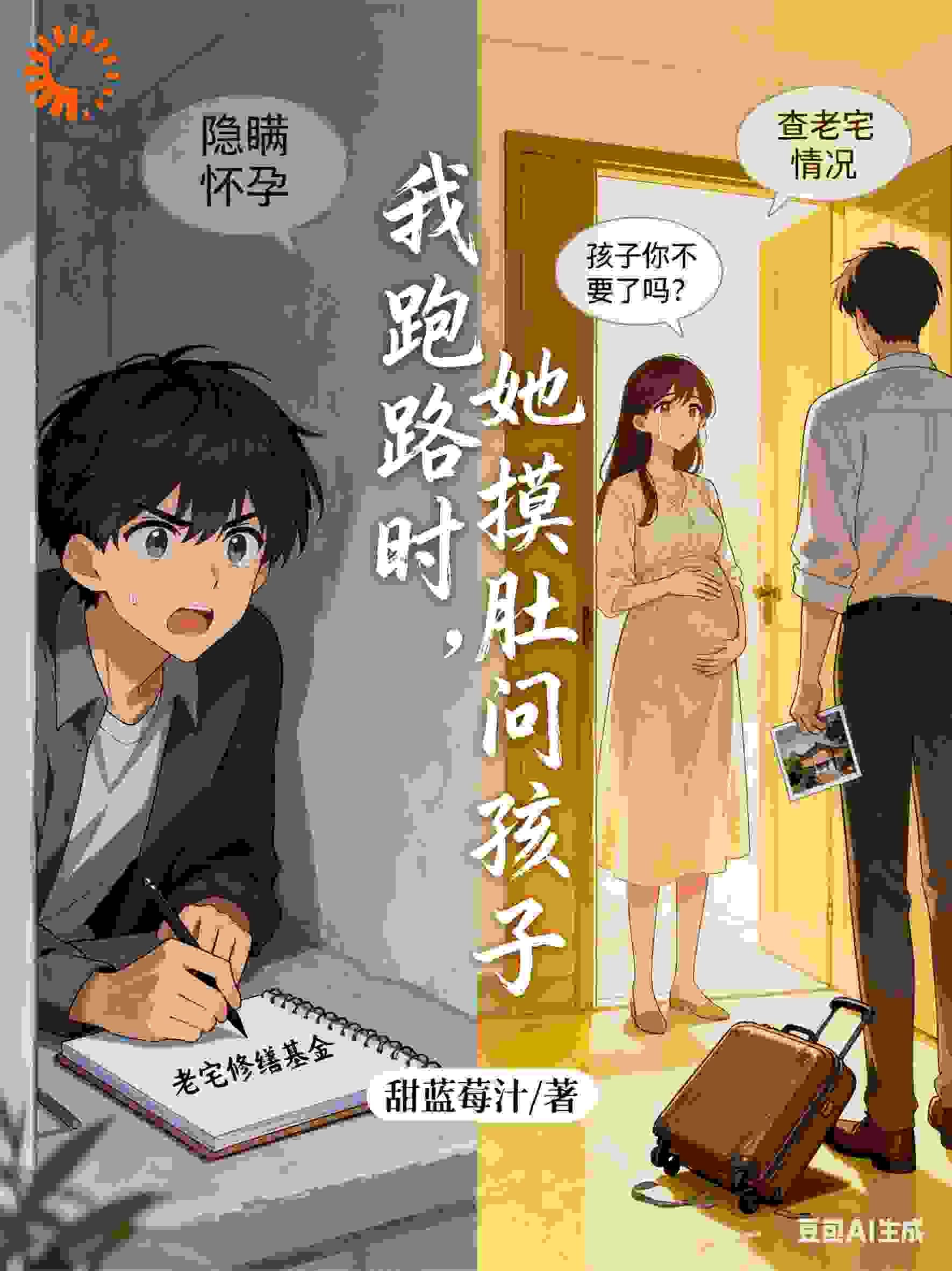 我跑路时，她摸肚问孩子